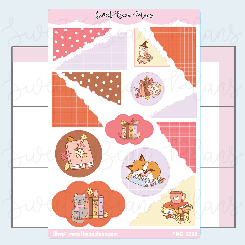 Fall Critters Journaling Vinyl Planner Stickers | Fnc 1228