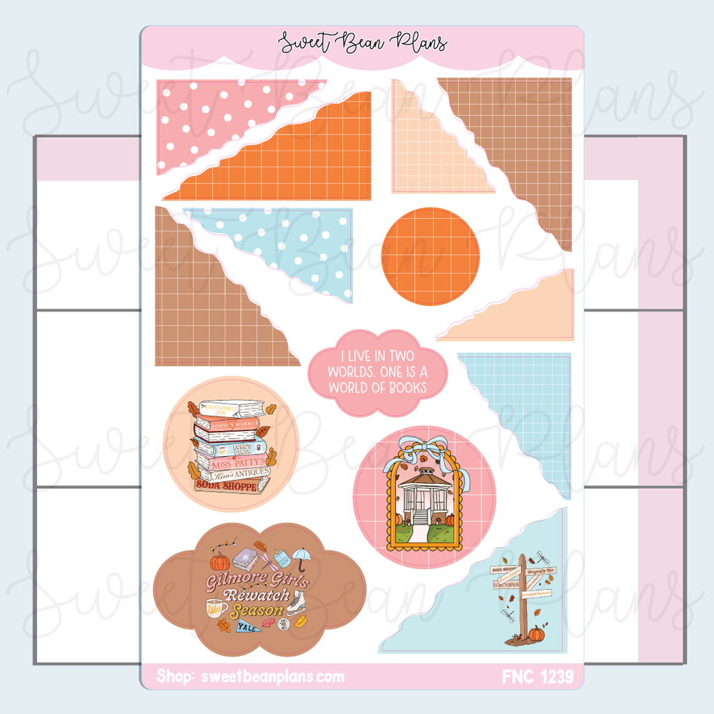Stars Hollow Journaling Vinyl Planner Stickers | Fnc 1239