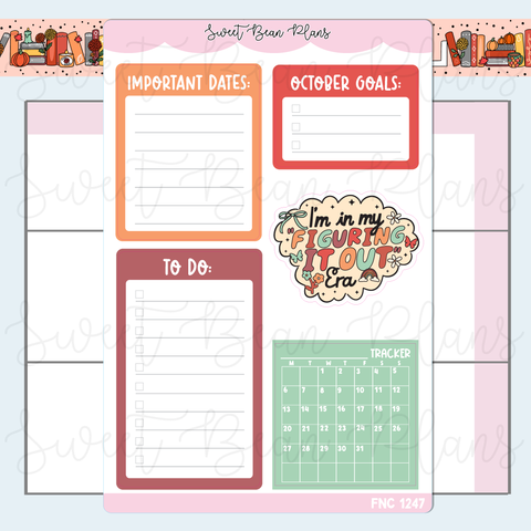 October Functionals 2025 Vinyl Planner Stickers | Fnc 1247
