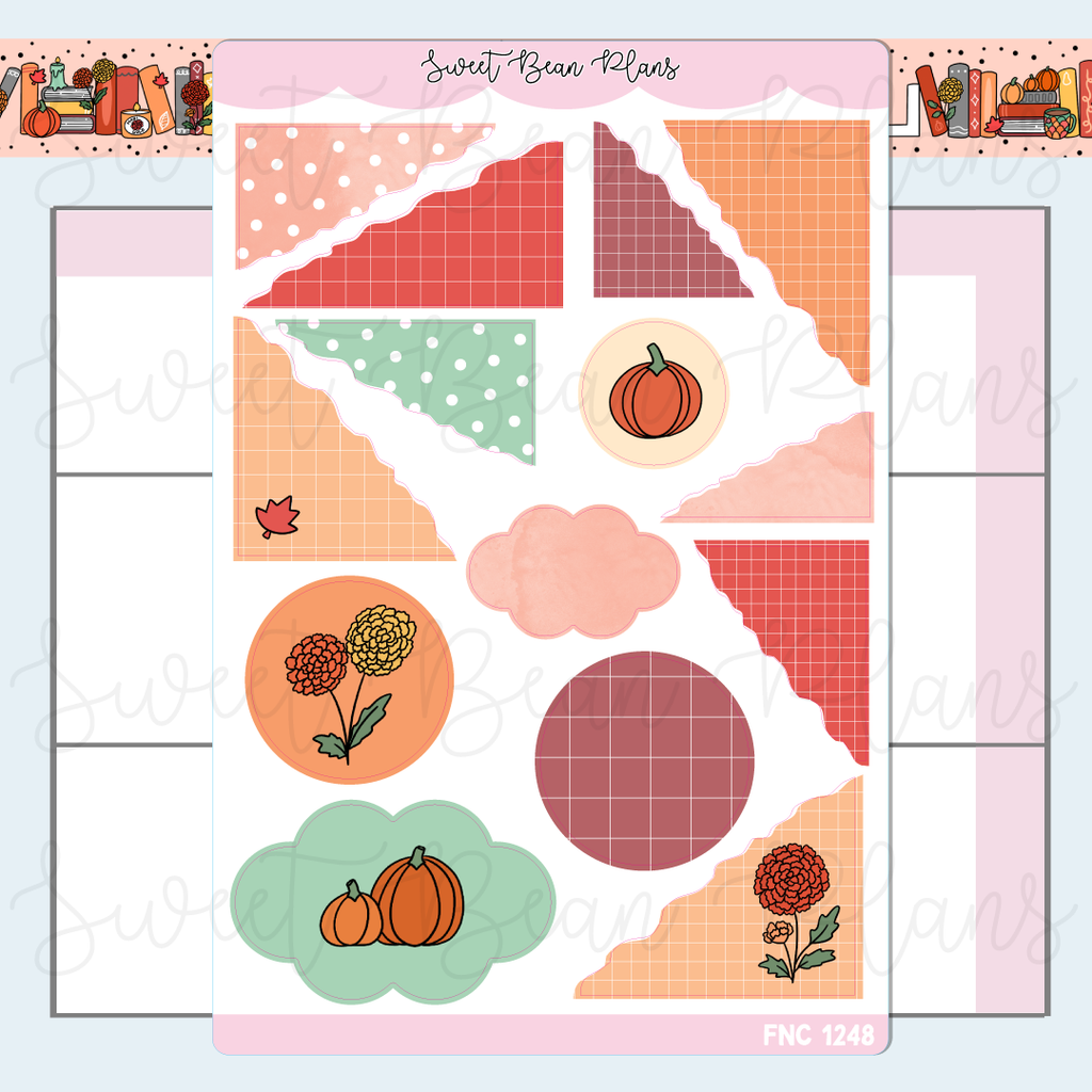 October Journal Deco 2025 Vinyl Planner Stickers | Fnc 1248