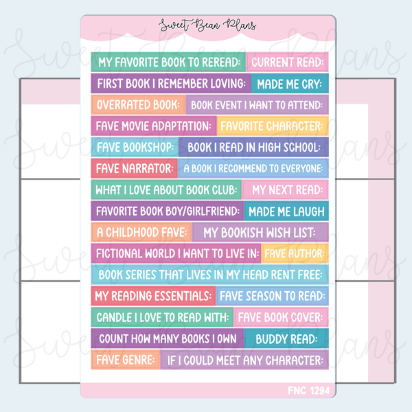 2026 Reading Journal Bundle Part 2 (6 Pages)