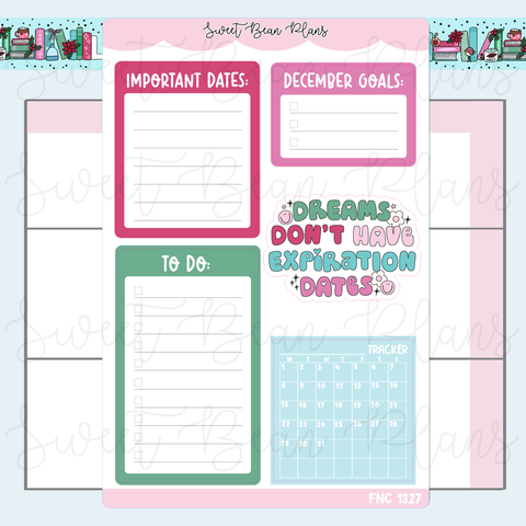 December Functionals 2025 Vinyl Planner Stickers | Fnc 1327