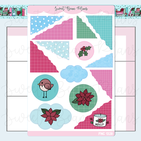 December Journal Deco 2025 Vinyl Planner Stickers | Fnc 1328