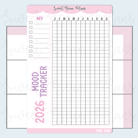 Mood Tracker Pixels 2026 Stickers | Fnc 1368
