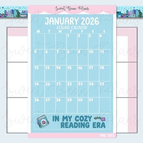 January 2026 Reading Calendar Stickers | Fnc 1372