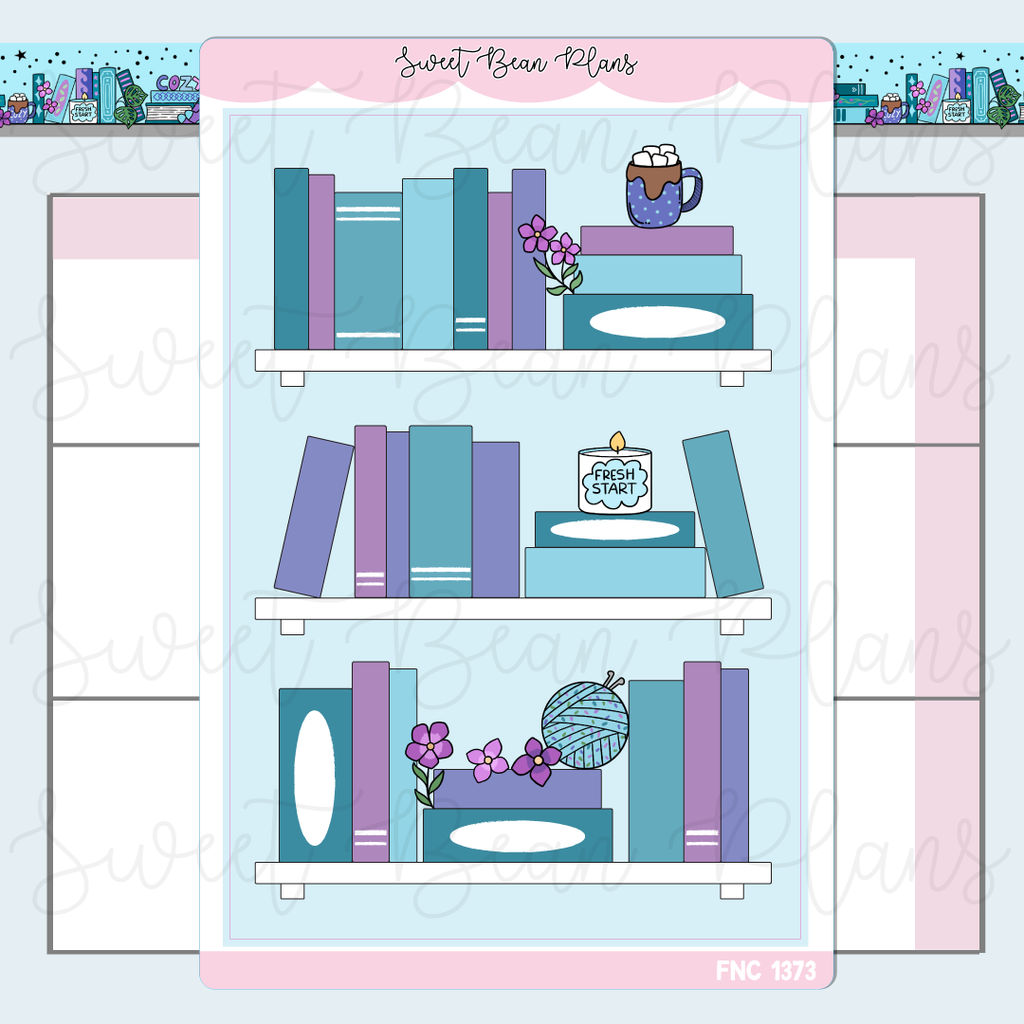 January 2026 Bookshelf Sticker | Fnc 1373