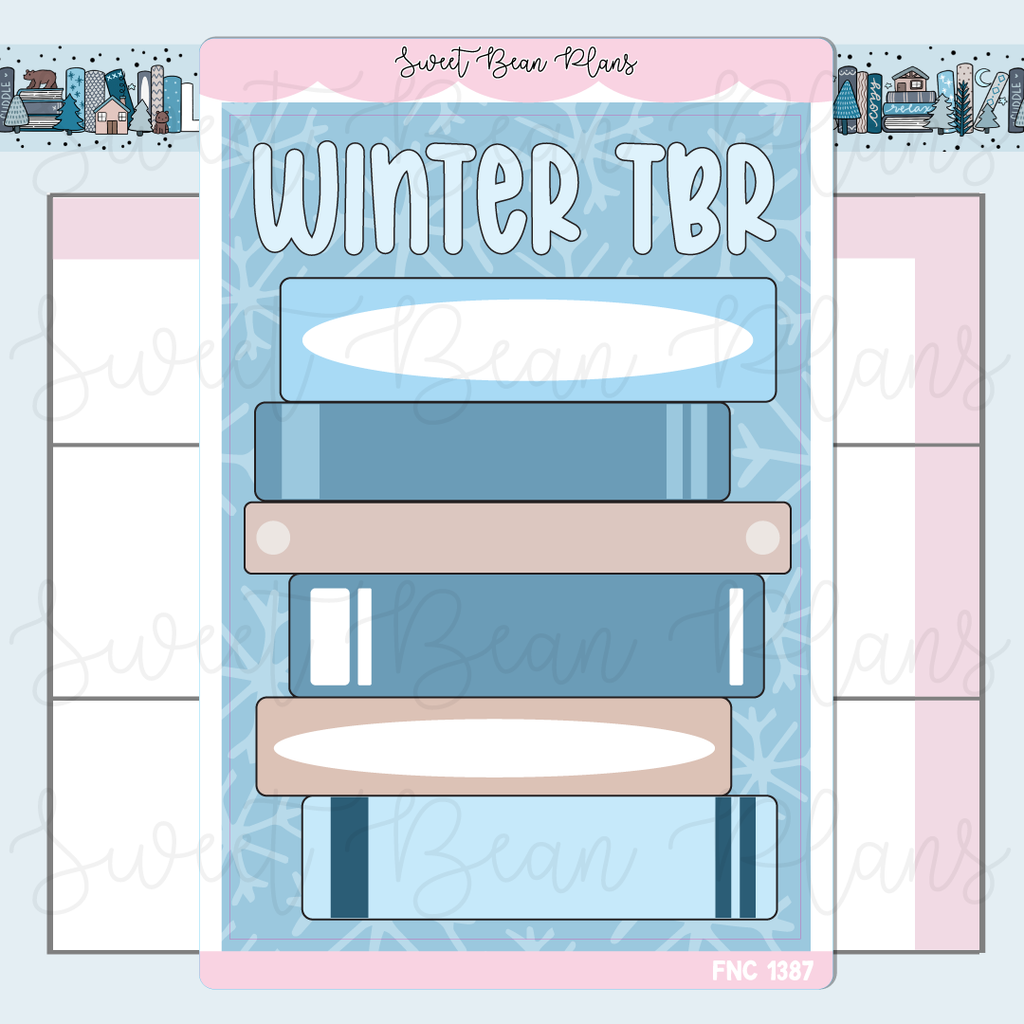 Winter TBR Stack Planner Sticker | Fnc 1387