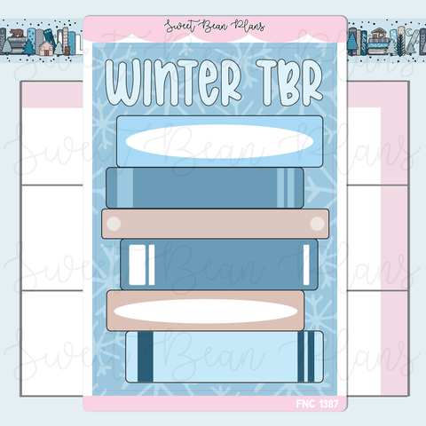 Winter TBR Stack Planner Sticker | Fnc 1387