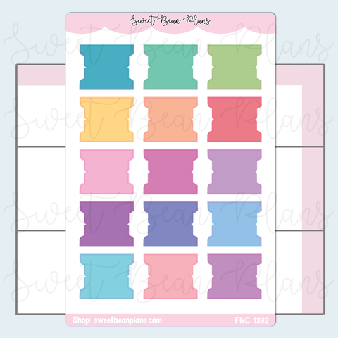 Blank Journaling Tabs Planner Stickers | Fnc 1392
