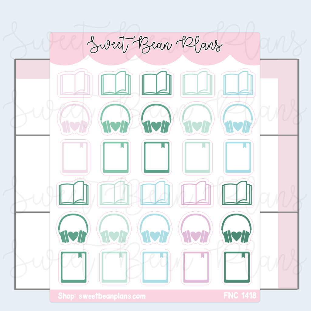 February 2026 Reading Format Stickers | Fnc 1418