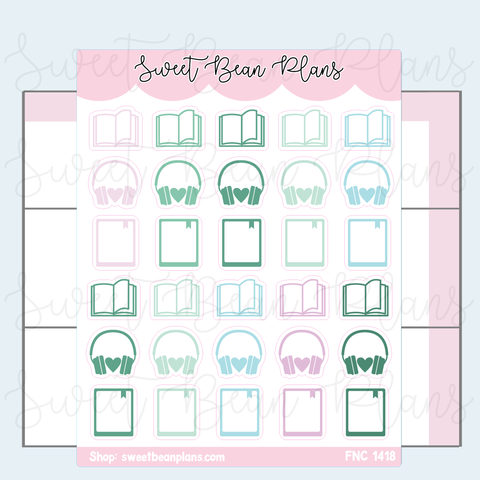 February 2026 Reading Format Stickers | Fnc 1418