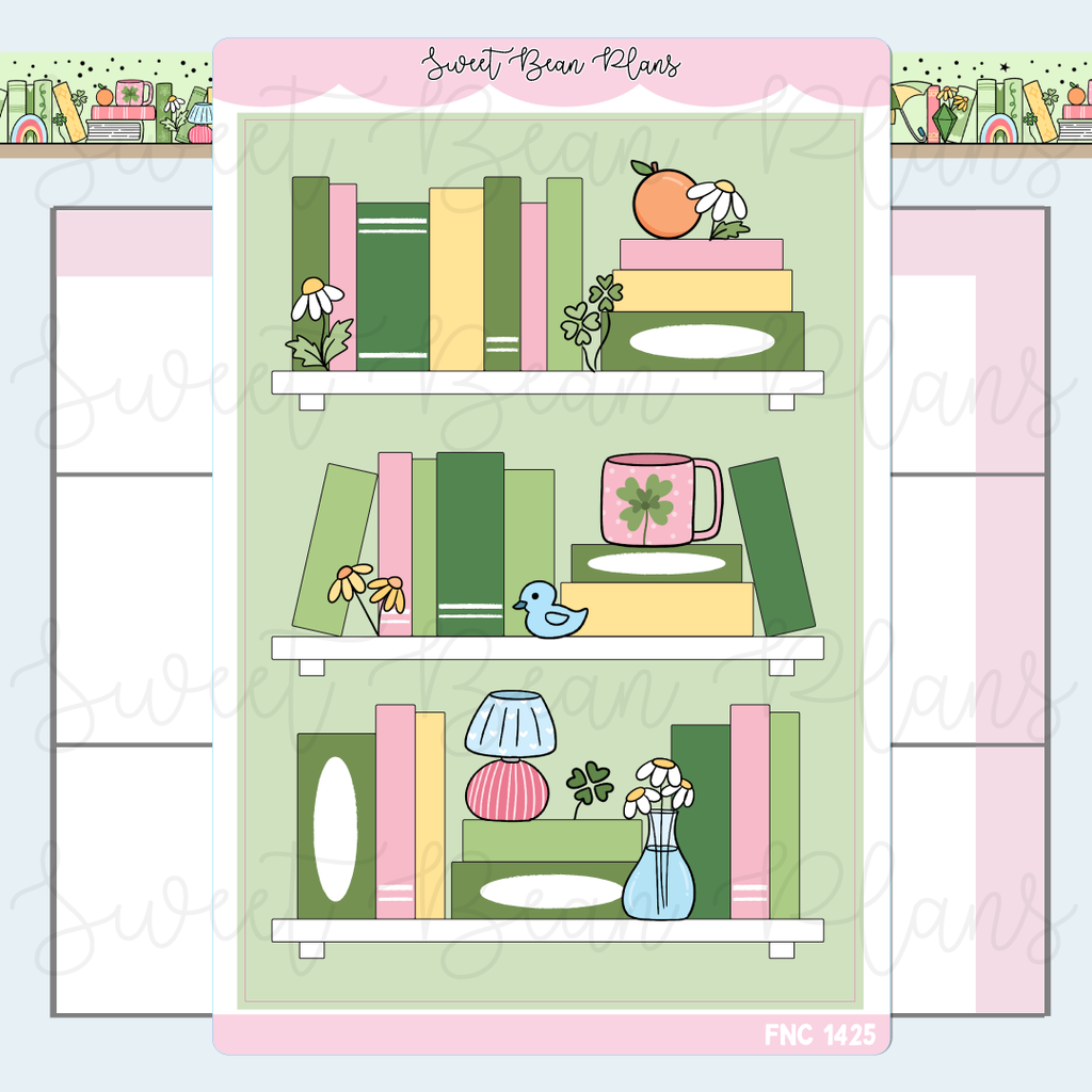 March 2026 Bookshelf Sticker | Fnc 1425