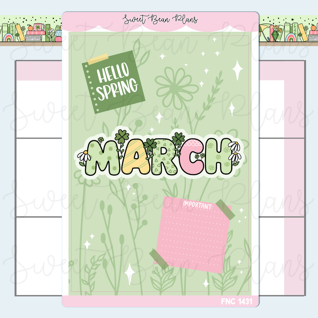 March 2026 Cover Page Sticker | Fnc 1431