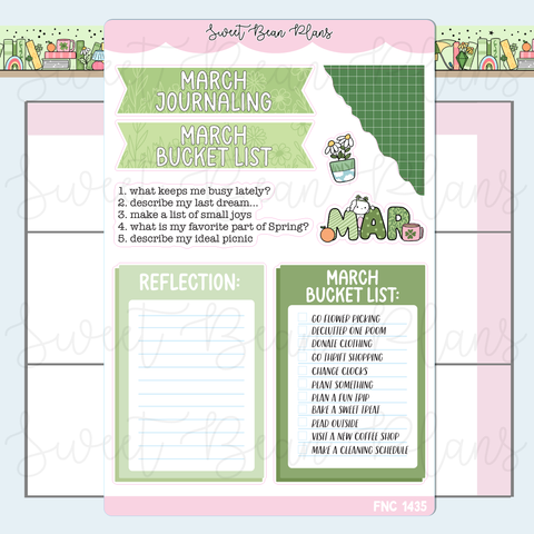 March 2026 Journal Prompts Stickers | Fnc 1435