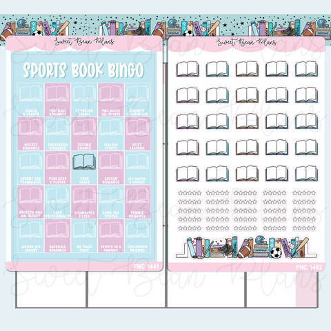 Sports Book Bingo Journal Stickers | Fnc 1441-42