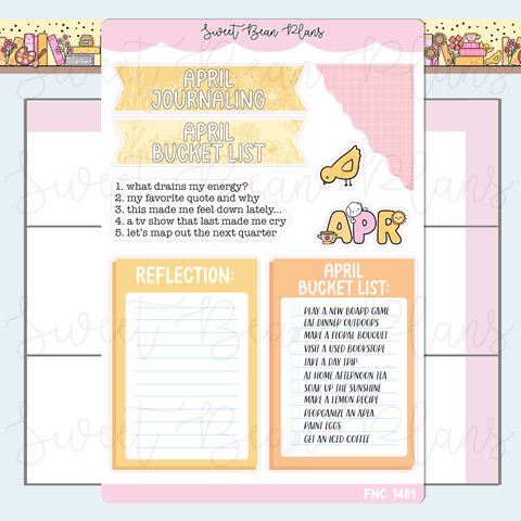 April 2026 Journal Prompts Stickers | Fnc 1461