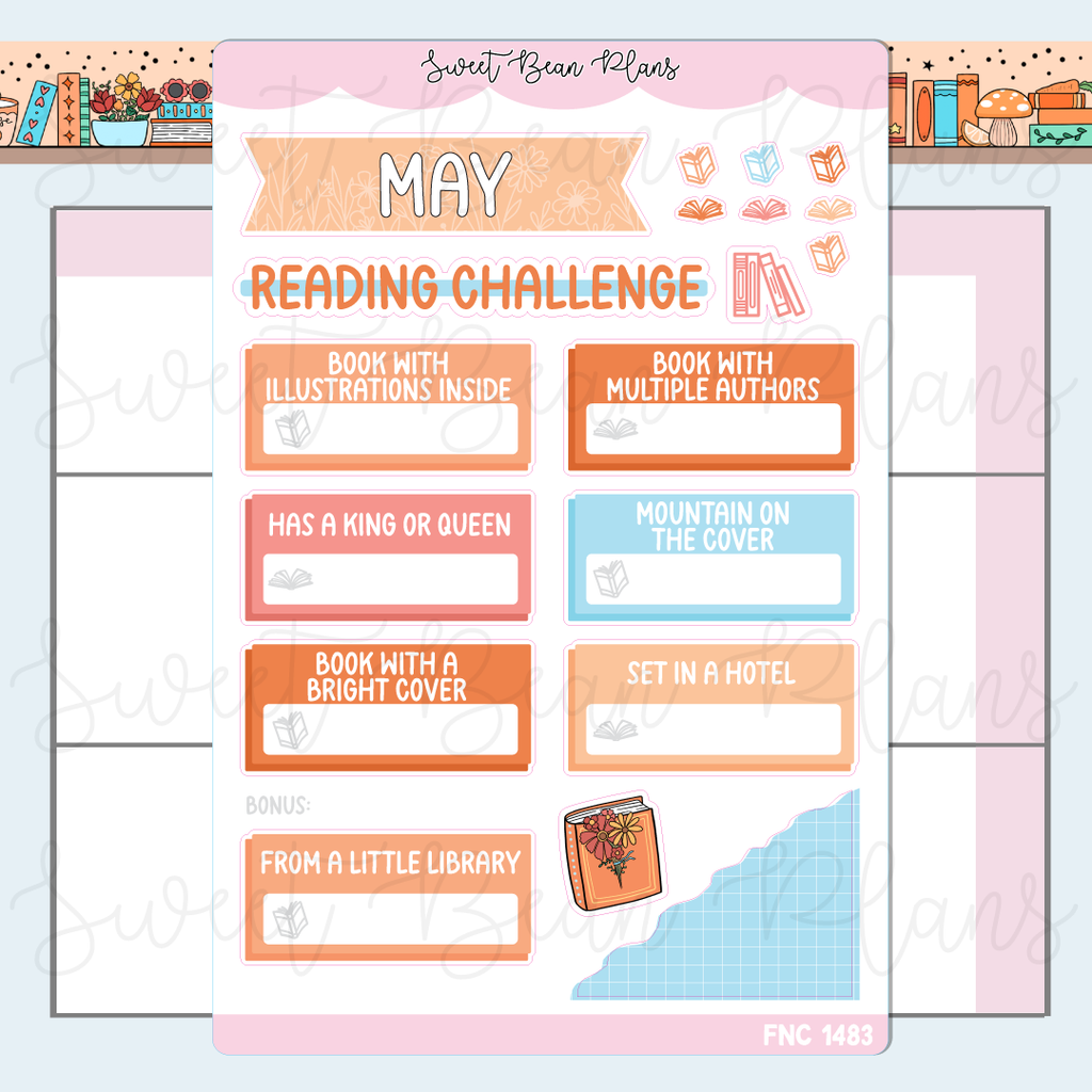 May 2026 Reading Challenge Stickers | Fnc 1483