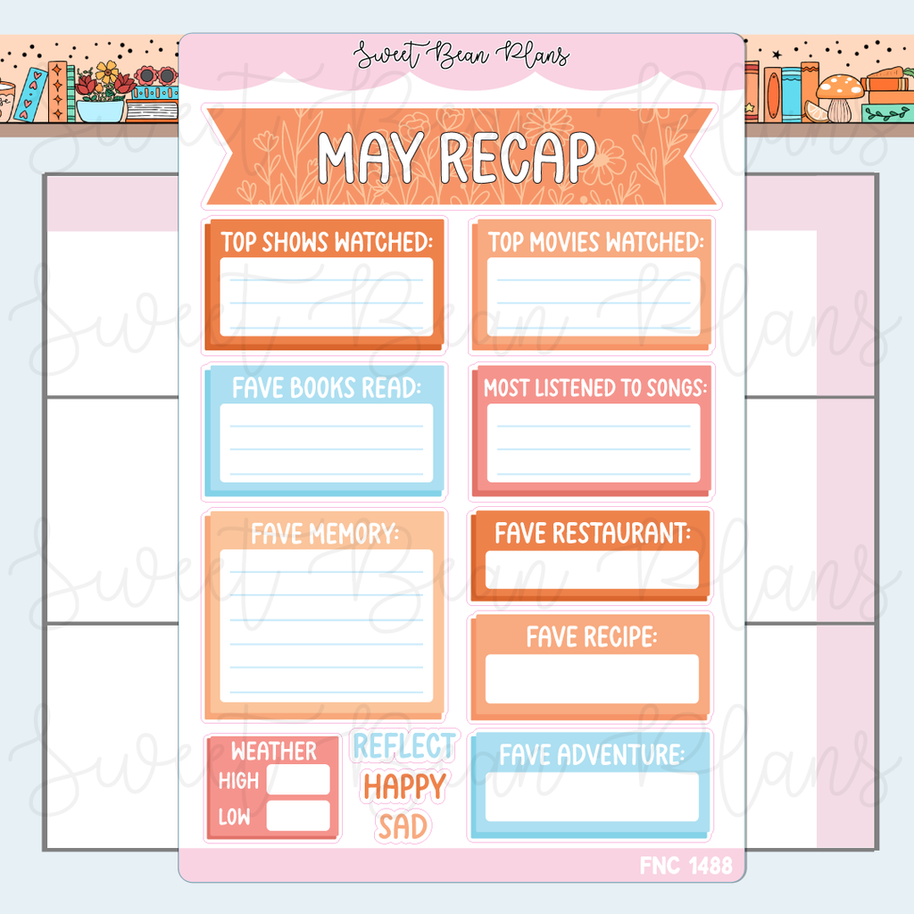May 2026 Recap Stickers | Fnc 1488