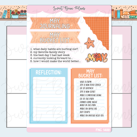 May 2026 Journal Prompts Stickers | Fnc 1489