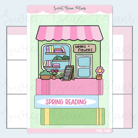 Spring Cover Page Reading Journal Stickers | Fnc 1496