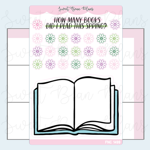 Spring Books Read Reading Journal Stickers | Fnc 1499