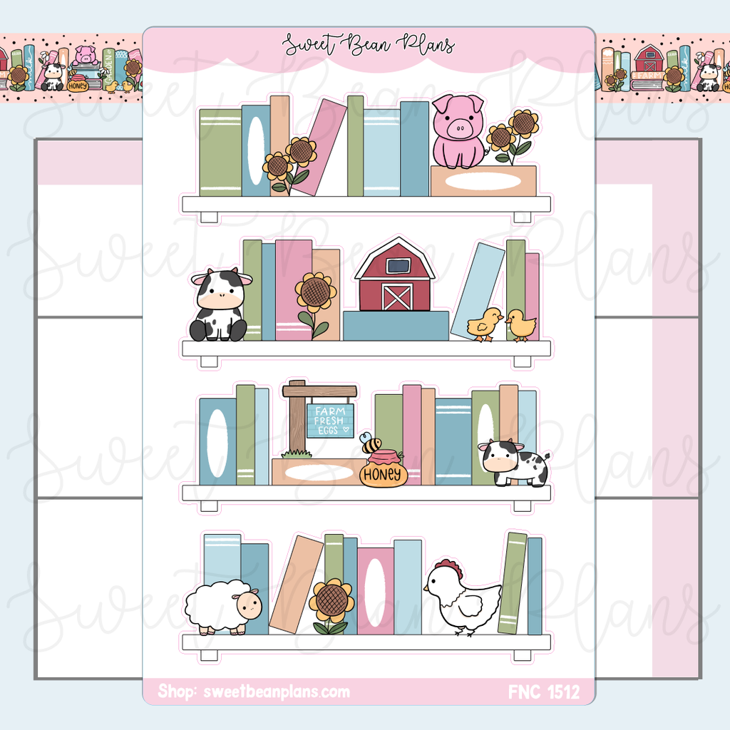 Farm Large Bookshelf Stickers | Fnc 1512