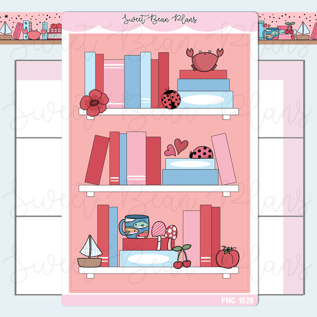 June 2026 Bookshelf Sticker | Fnc 1526
