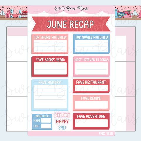 June 2026 Recap Stickers | Fnc 1535