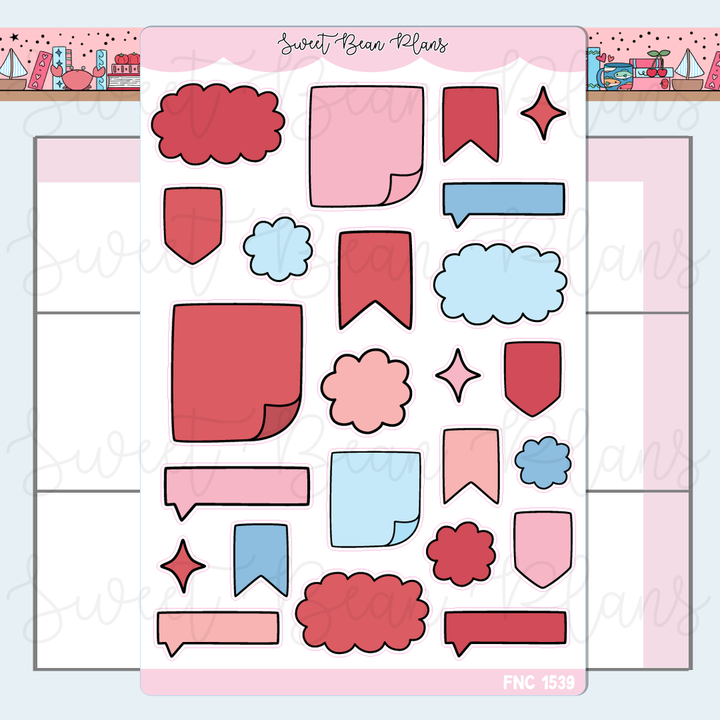 June Bullet Journal Doodle Stickers | Fnc 1539