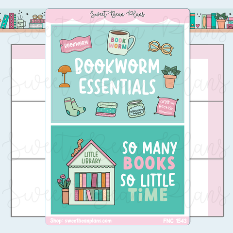 Bookworm Large Stickers | Fnc 1543