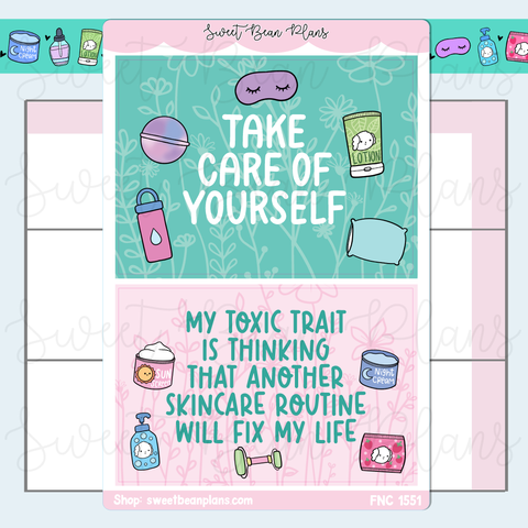 Self Care Large Stickers | Fnc 1551