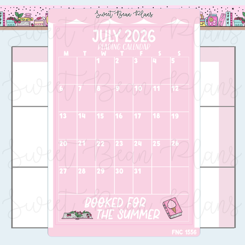 July 2026 Reading Calendar Stickers | Fnc 1556