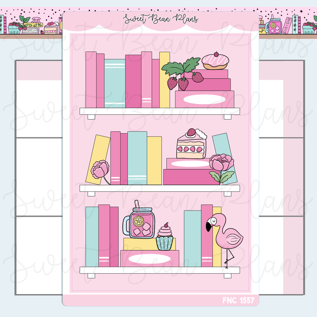 July 2026 Bookshelf Sticker | Fnc 1557