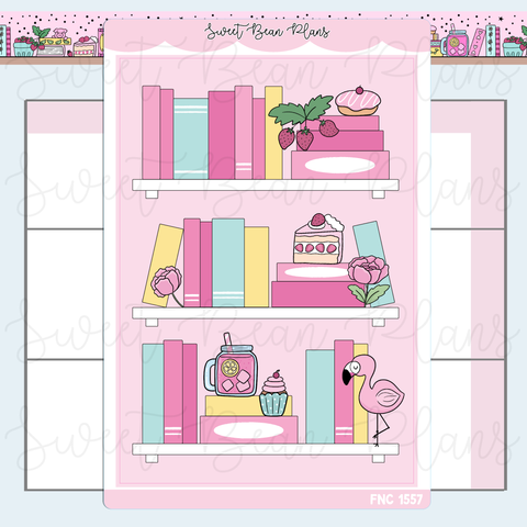 July 2026 Bookshelf Sticker | Fnc 1557