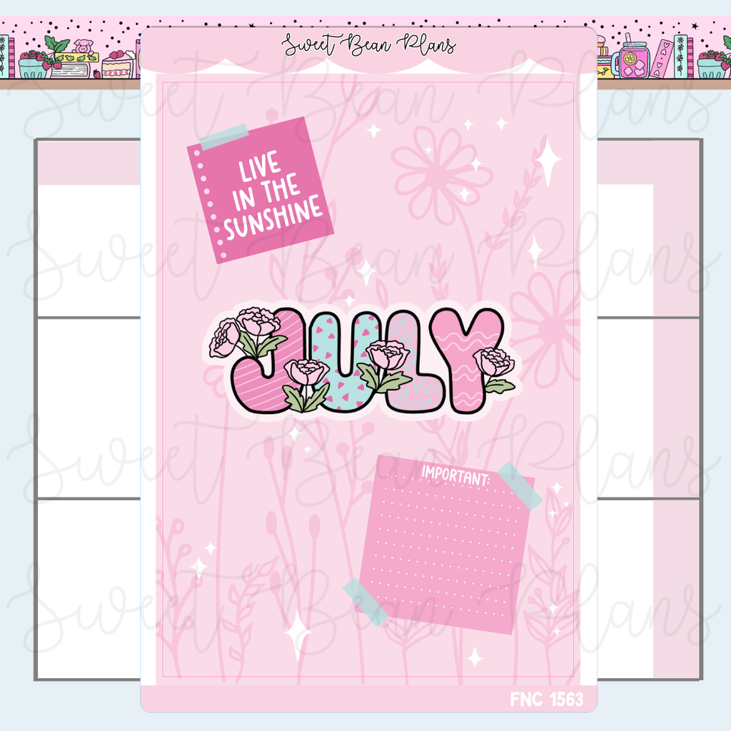 July 2026 Cover Page Sticker | Fnc 1563