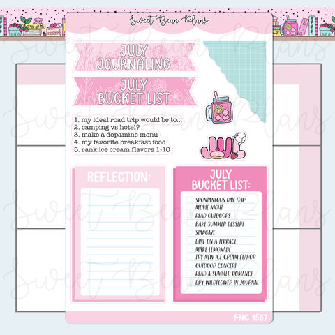 July 2026 Journal Prompts Stickers | Fnc 1567