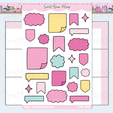 July Bullet Journal Doodle Stickers | Fnc 1570