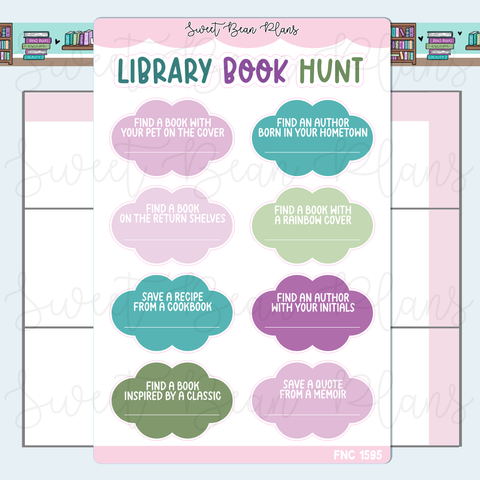 Library Reading Challenge Vinyl Stickers | Fnc 1595