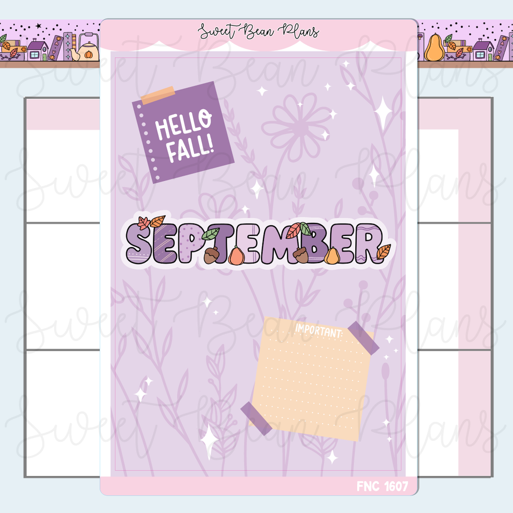 September 2026 Cover Page Sticker | Fnc 1607
