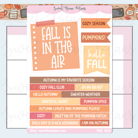 Fall Junk Journal Stickers | Fnc 1620