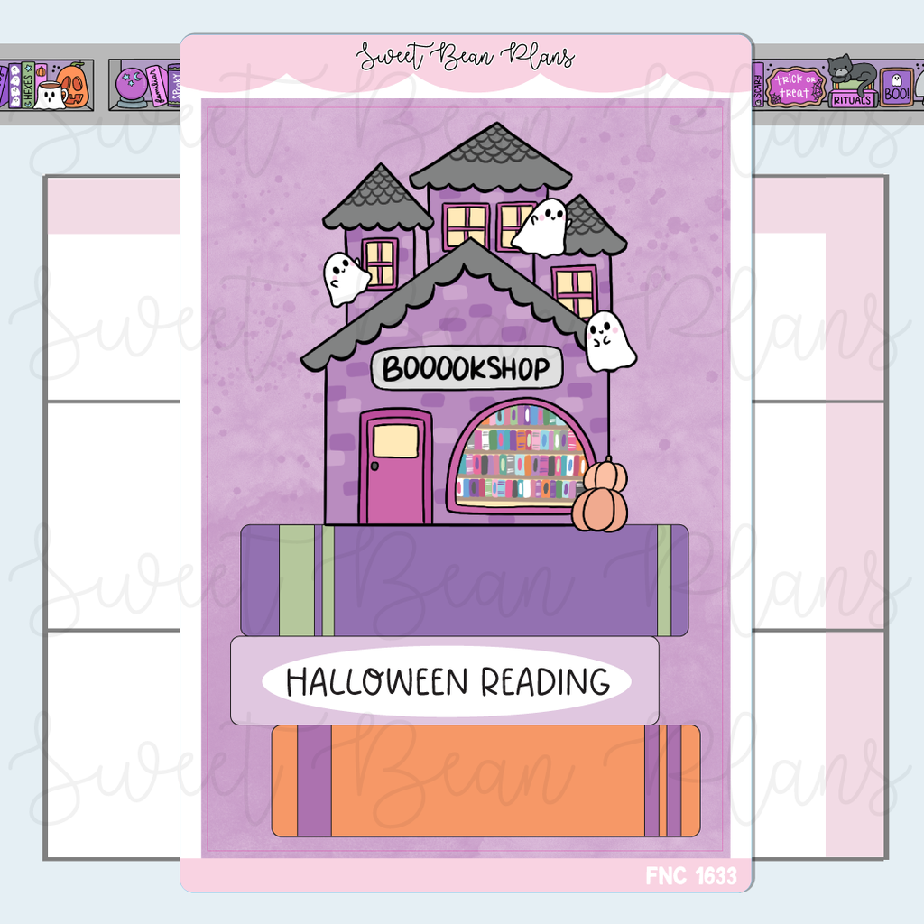 Halloween Cover Page Reading Journal Stickers | Fnc 1633