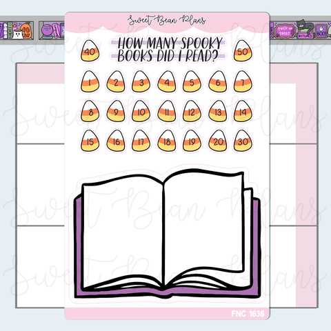 Halloween Books Read Reading Journal Stickers | Fnc 1636
