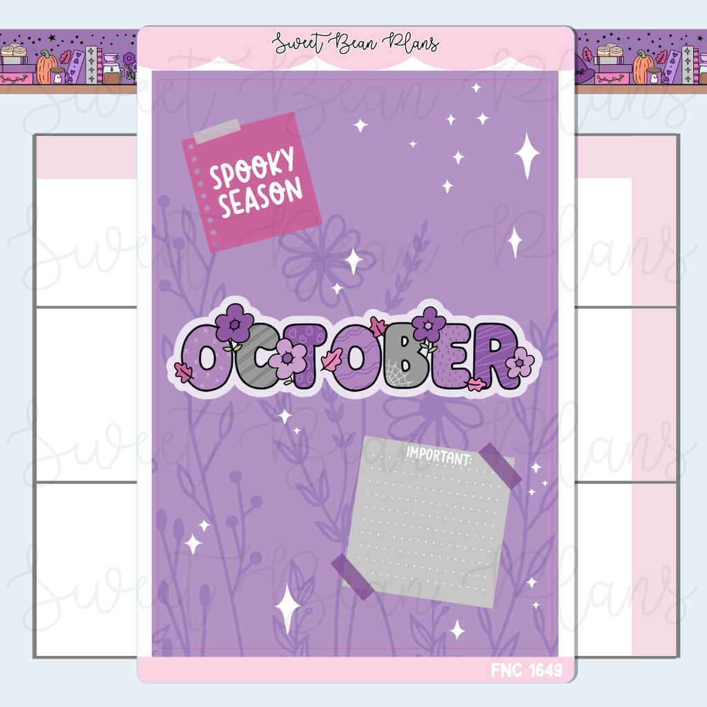 October 2026 Cover Page Sticker | Fnc 1649
