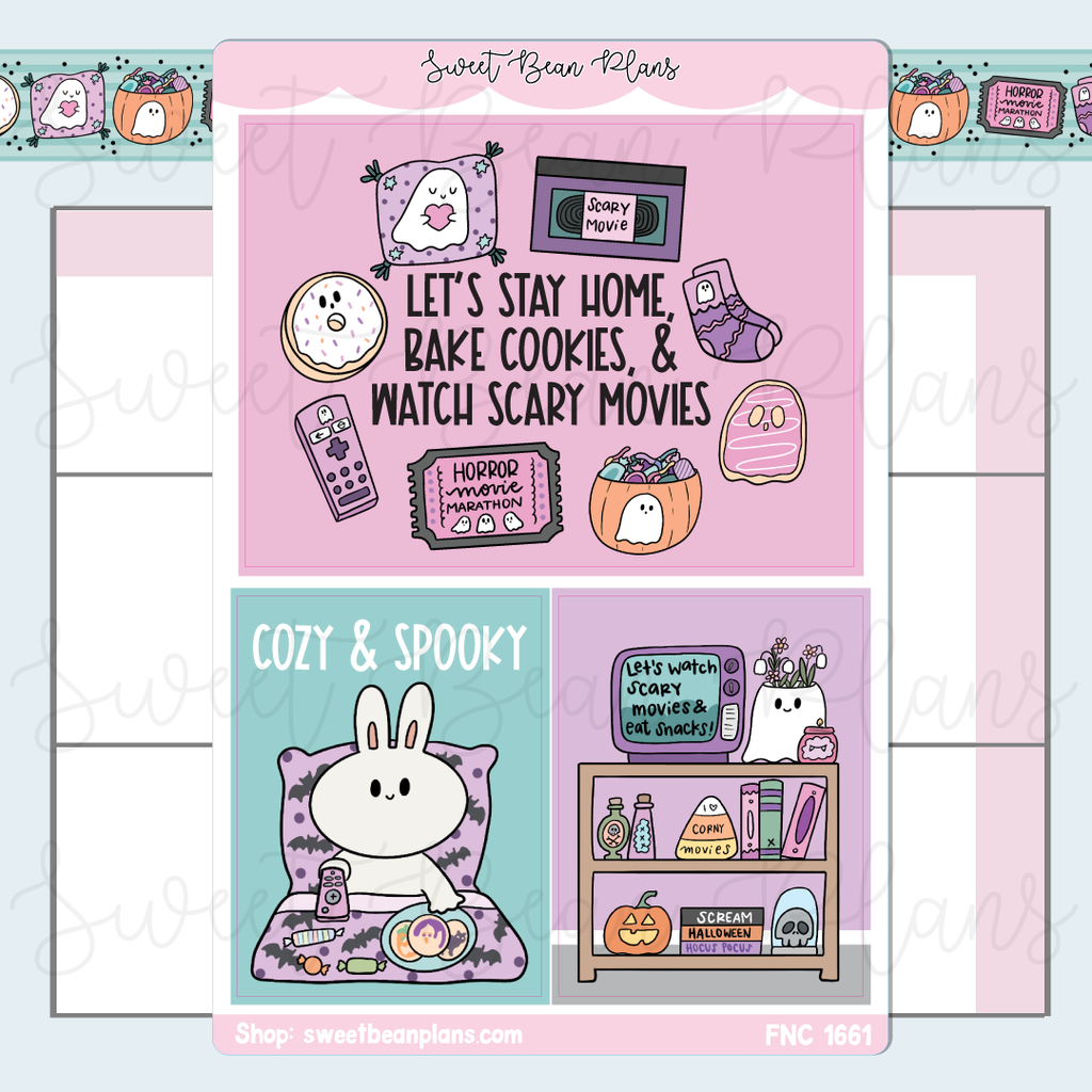 Cozy & Spooky Large Stickers | Fnc 1661