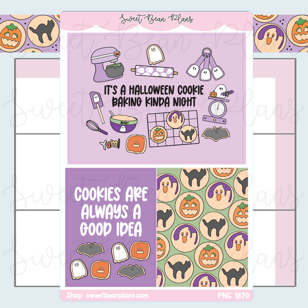 Halloween Cookies Large Stickers | Fnc 1670