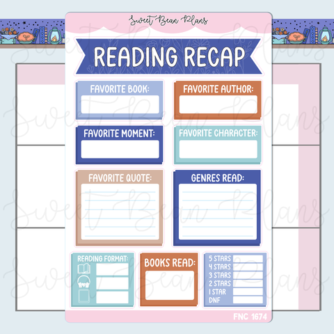 November 2026 Reading Recap Stickers | Fnc 1674