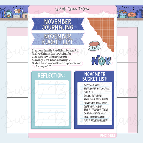 November 2026 Journal Prompts Stickers | Fnc 1682