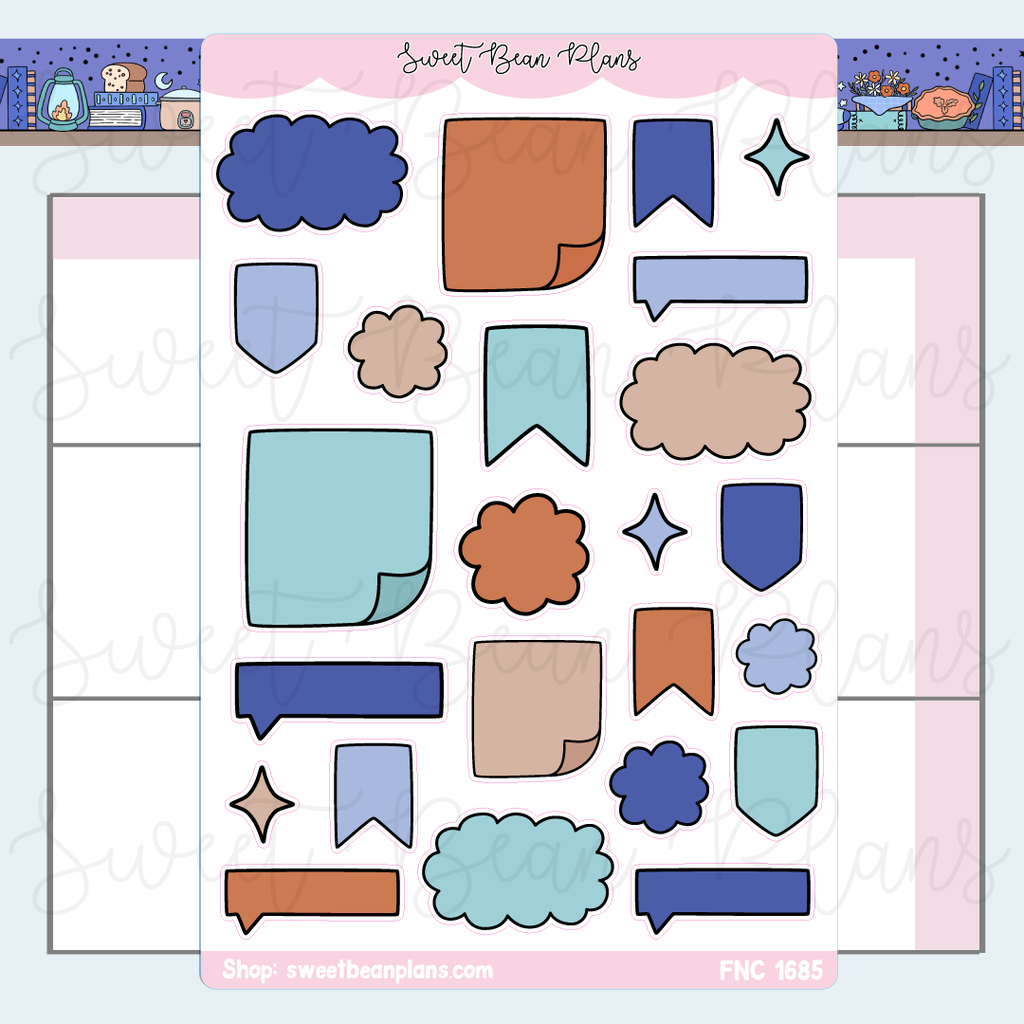 November Bullet Journal Doodle Stickers | Fnc 1685