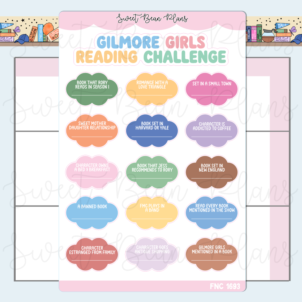 Gilmore Reading Challenge Sticker | Fnc 1693