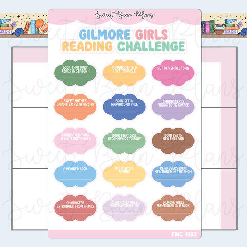 Gilmore Reading Challenge Sticker | Fnc 1693